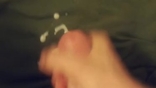 Masturbating with nice cumshot