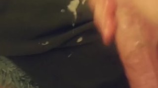 Masturbating with nice cumshot