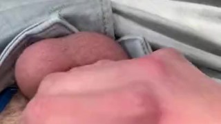 German Boy (me) almost cumming in PORSCHE!