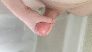 I woke up extremely hard and decided to make a video in the shower