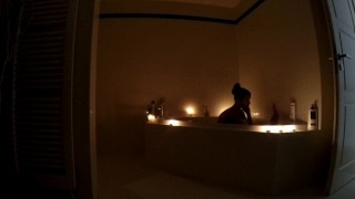 Petite Girlfriend´s Bathtime Voyeur. A must see Teen Fantasy.