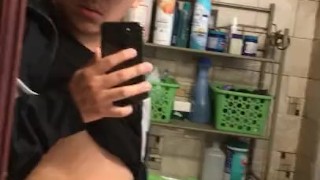 19 year old Latino jerking off session