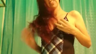 Sexy mild dancing and stripping