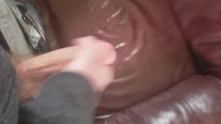 After work jerkoff with cumshot.