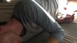 Blowing my Hung Roommate and Swallowing his Load