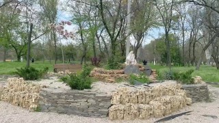Mamada en un parque público