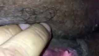 Rubbing my clit so fast until I orgazm