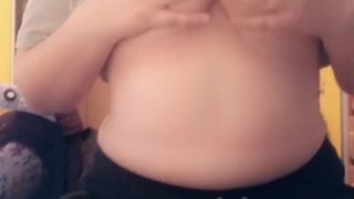 Playing with my boobs