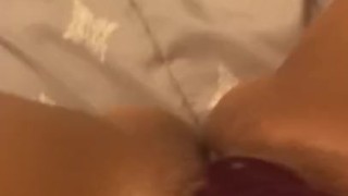 Sticking my vibrator deep inside me