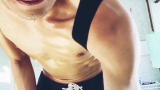 Working Out, Jerking Off, and Cumming