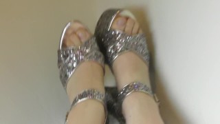 Long Legs & Feet in Platform Heels
