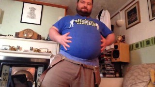 blue shirt belly clip