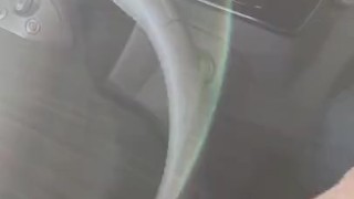 Walmart parking lot public masturbation. POV