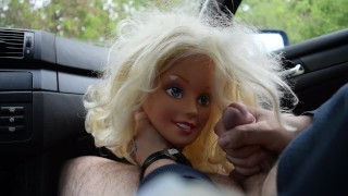 Solo Guy CUMMING on a SEX DOLL'S FACE!!!
