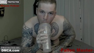 tatted fleshlight pussy licker & hole stretcher