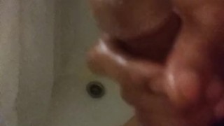 Masturbating in the shower