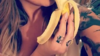 Millie Stylez Deepthroats Banana