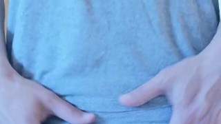 Hot boy strips and cums on 