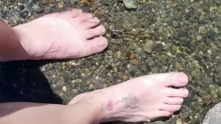 Gem Stoned ~ Cute little feet in a lake