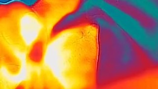 Flir cumming in car thermal video