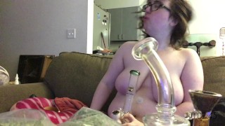chubby gf lotions tits