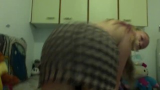 Dirty School Girl plays with herself