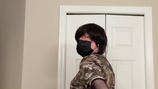 Femboy Range-Trap With Revolver Teases You