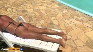 Real Amateur - Milf Sun Bath and Anal Fuck