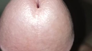 Playing with my hard cock