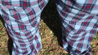 Peeing my Bed Pants Outside