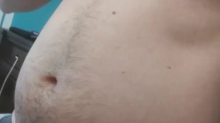 Belly rub after inflation