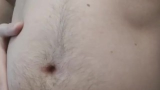 Belly rub after inflation