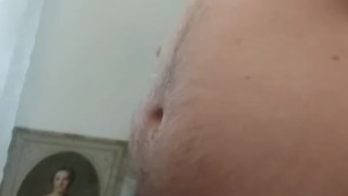 Belly rub after inflation