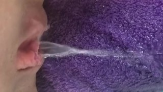 Peeing Desperately on a Towel