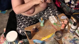 Boobs Ross — Weeping Angel Statue Repaint — lazy editing