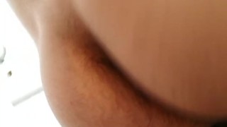 jerking in bathroom naked and cum