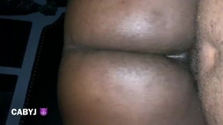 Ebony mama riding reverse