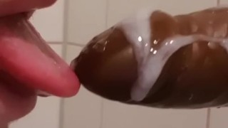 Jacking and cumming on dildo, wanna see what happened next?