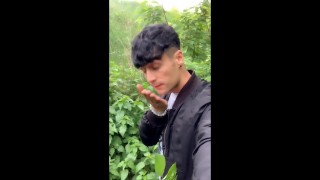 Public own precum and cum eating