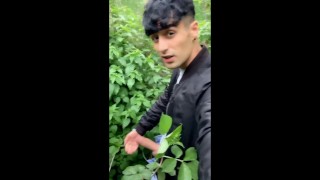 Public own precum and cum eating