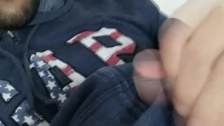 Quickie jerk off at home cum - Camilo Brown