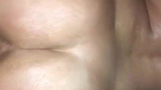 Big booty girl gets back shots