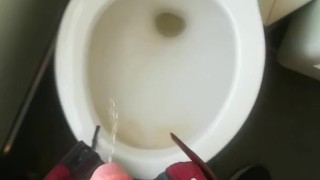 Unpacking and pissing in the clogged train toilet