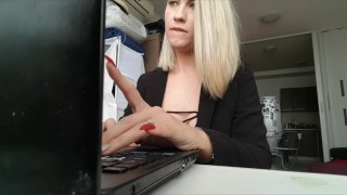 Preview of secretary farting in POV
