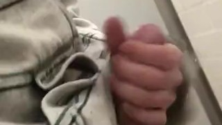 Jerking in a jersey bathroom