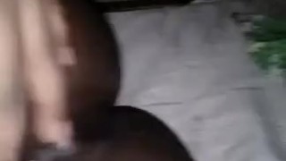 African babe plays with her pussy