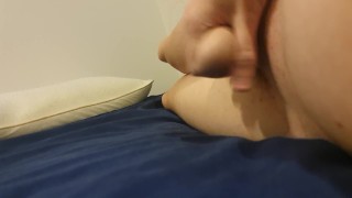 Jerking off in bed