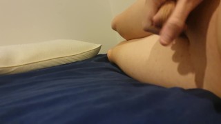 Jerking off in bed
