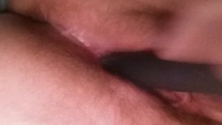 Playing with my new toy in my tight pussy