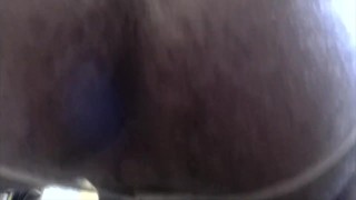 Beefy Stud Squatting in Jockstrap, Flexing Hairy Hole